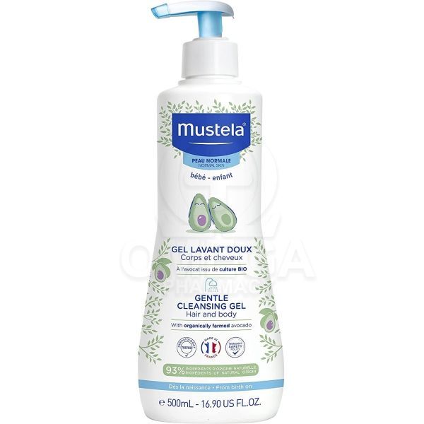 Φωτογραφία από MUSTELA Gentle Cleansing Gel Απαλό Αφροντούς για Σώμα & Μαλλιά για Κανονικό Δέρμα 500ml.