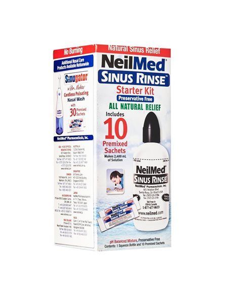 Φωτογραφία από Neilmed Sinus Rinse All Natural Relief Σύστημα Ρινικών Πλύσεων Συσκευή & 10 Φακελάκια.